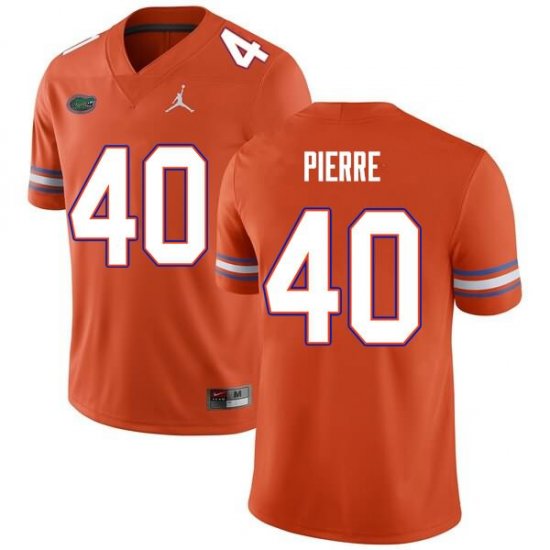 Men's Florida Gators #40 Jesiah Pierre NCAA Nike Orange Authentic Stitched College Football Jersey PZB6462AL